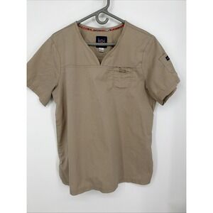 Koi L Scrub Top Tan Size Large
